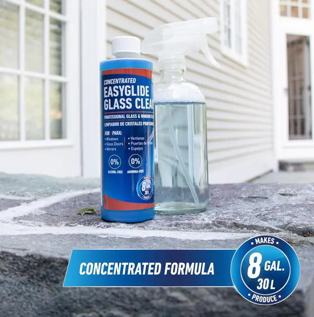 Alt view image 2 of 7 - Professional Streak-Free EasyGlide Glass Cleaner Concentrate, 12 oz, Ammonia-Free, Makes 8 Gallons of Solution, Safe for Tinted Windows, LOW-E, Windshields, and Mirrors