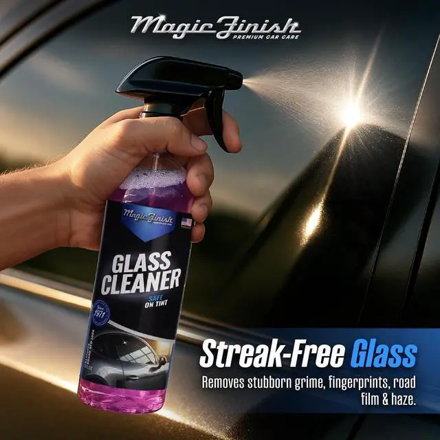 Alt view image 2 of 7 - Car Glass Cleaner (16 fl oz) Ammonia-Free Window Cleaner Spray for Interior & Exterior Auto Glass Anti-Fog, Streak-Free Car Cleaning Supplies for Tint, Mirrors & Screens