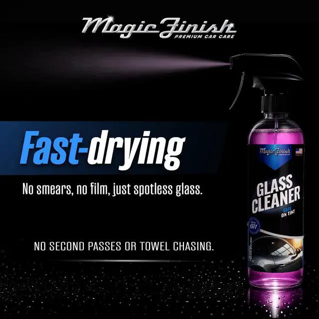 Alt view image 3 of 7 - Car Glass Cleaner (16 fl oz) Ammonia-Free Window Cleaner Spray for Interior & Exterior Auto Glass Anti-Fog, Streak-Free Car Cleaning Supplies for Tint, Mirrors & Screens
