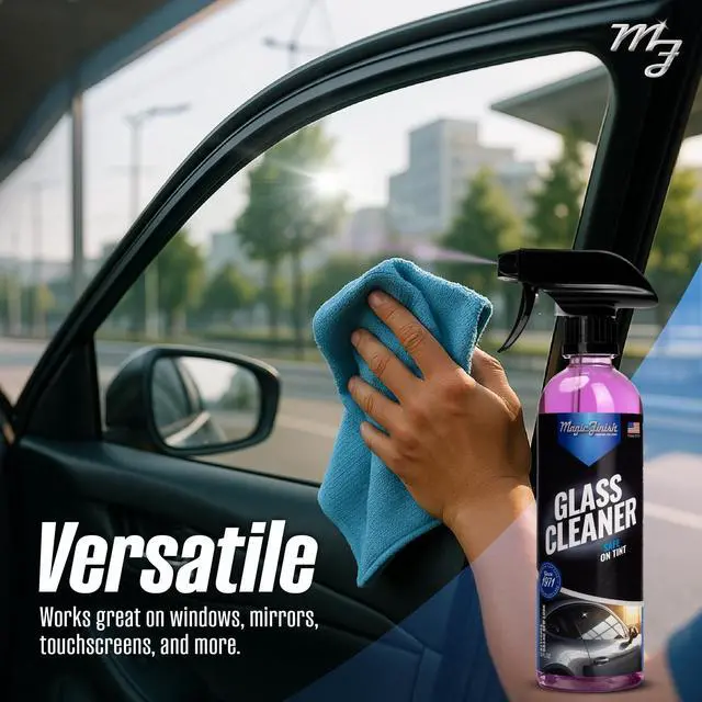 Alt view image 6 of 7 - Car Glass Cleaner (16 fl oz) Ammonia-Free Window Cleaner Spray for Interior & Exterior Auto Glass Anti-Fog, Streak-Free Car Cleaning Supplies for Tint, Mirrors & Screens