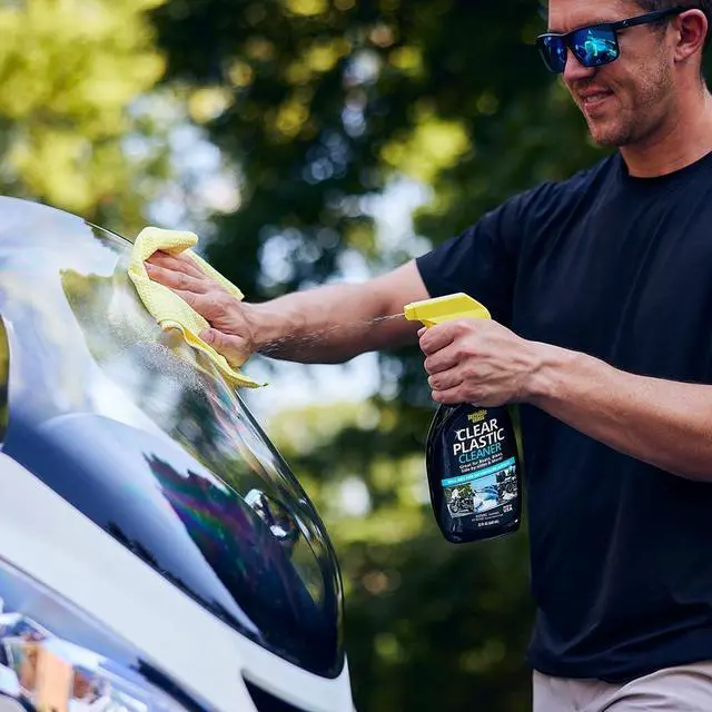 Alt view image 5 of 6 - 92084 Clear Plastic Cleaner for Cars, Motorcycles, RVs, Boats, Helmet Visors, Golf Carts, Acrylic and Vinyl Windows, Streak-Free, Haze-Free, Removes Static, 22 Fl Oz, Pack of 1