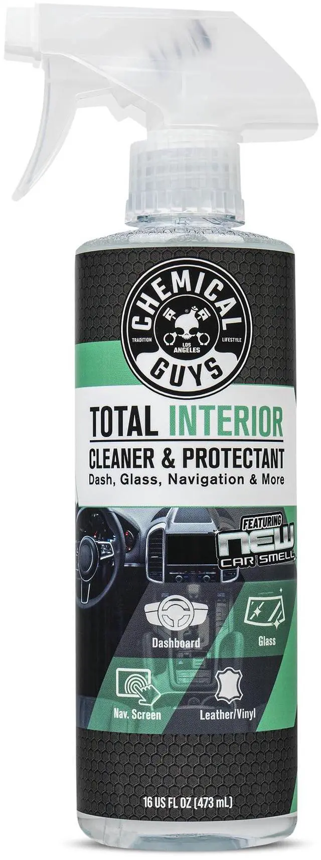 Main image of Total Interior Cleaner & Protectant - New Car Scent, Car Cleaning Spray, Cleans and Protects Leather, Vinyl, Plastic, Rubber, and Glass, Safe for Trucks, SUVs, Jeeps, RVs & More - 16 oz