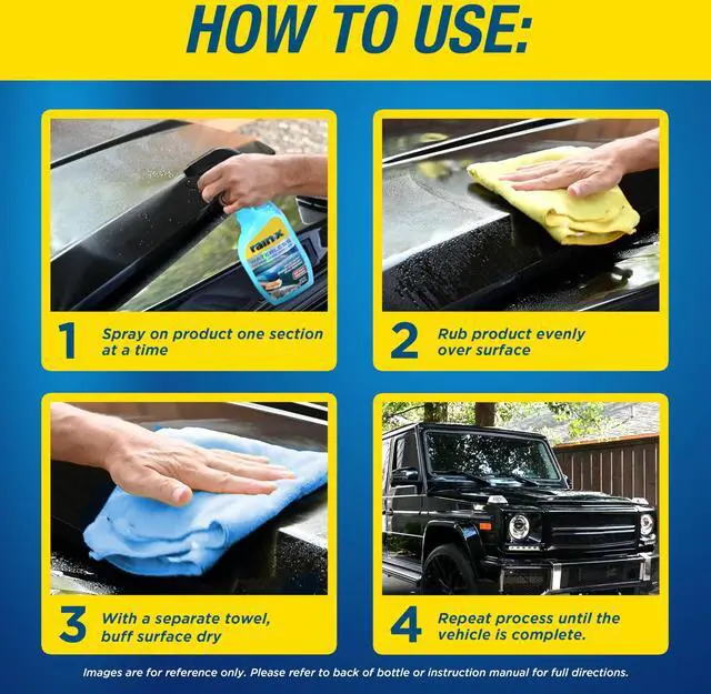 Alt view image 6 of 6 - 620143 Waterless Car Wash and Rain Repellent, 23 fl. oz. Rinseless Cleaner Spray for a Spot Free Finish, Perfect for Quick and Easy Detailing. Premium No Rinse for on the go Washing