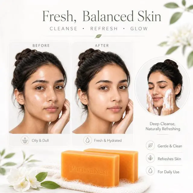 Alt view image 4 of 7 - Kojic Acid Turmeric Soap Bar Dark Spot Remover for face and body Even Skin Tone, Moisturizing & Nourishing Natural Ingredients100g (2 Bars)