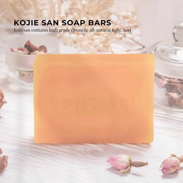 Alt view image 2 of 6 - Skin and Body Brightening Soap - Original Kojic Acid, Dark Spot Remover Bar Soap with Glycerin & Tea Tree Oil - 65g x 2 Bars