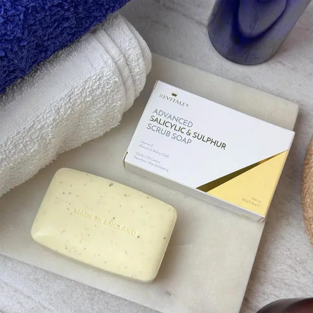Alt view image 6 of 7 - Advanced BHA Salicylic Acid & Sulphur Scrub Soap Clarifying Exfoliating Bar