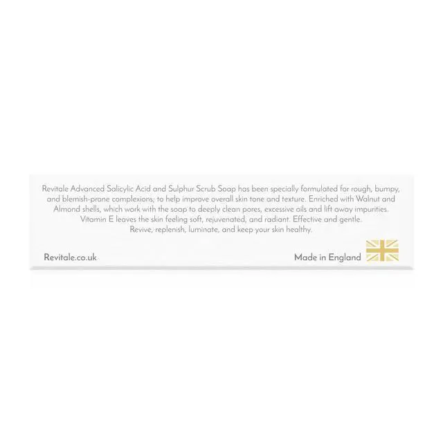 Alt view image 7 of 7 - Advanced BHA Salicylic Acid & Sulphur Scrub Soap Clarifying Exfoliating Bar