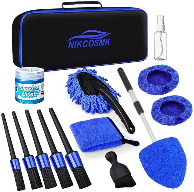 Main image of Windshield Cleaner Tool, 15Pcs Car Interior Detailing Kit, Car Cleaning Kit Interior Cleaner, Car Detailing Brushes, Car Cleaning Gel, Car Cleaning Supplies Tools Accessories for Women, Men, Interior