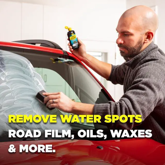 Alt view image 2 of 7 - 91411 Glass Stripper Water Spot Remover Kit Cerium Oxide Based Auto Glass Polish for Windshields, Hard Water Spots, Road Films & Old Coatings 4 Fl Oz