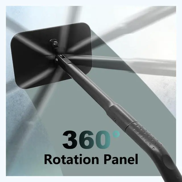 Alt view image 4 of 7 - Windshield Cleaner Tool with 6 Reusable Magic Fiber Pads & Spray Bottle, Removable Handle Car Window Wiper Kit for Interior/Exterior Glass, Trucks, SUVs, RV (Dry & Wet Use)