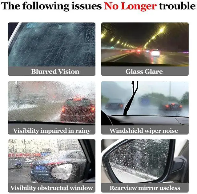 Alt view image 3 of 6 - Windshield Cleaner Tool for Automotive Windshield, Window Cleaner Glass Oil Film Cleaner for Car Window Mirror Improve Windshield Clarity and Visibility for Safe Driving (1)
