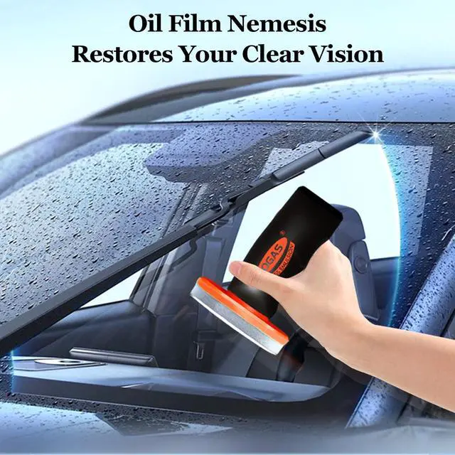 Alt view image 4 of 6 - Windshield Cleaner Tool for Automotive Windshield, Window Cleaner Glass Oil Film Cleaner for Car Window Mirror Improve Windshield Clarity and Visibility for Safe Driving (1)