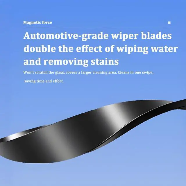 Alt view image 5 of 6 - Magnetic Car Windshield Cleaner Tool with Anti-Falling Rope, Double-Sided Window Cleaning Tool for Glass Thickness 3-10mm, Magnet Auto Windshield Cleaner, Universal for Vehicles