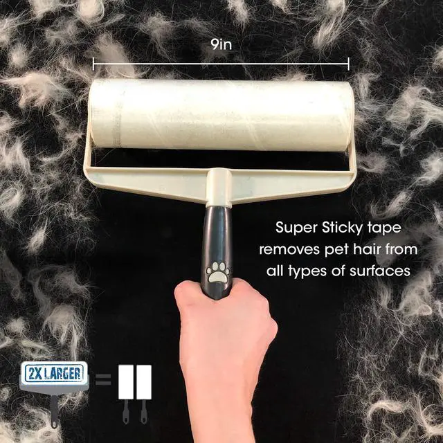 Alt view image 4 of 4 - Supersize Extra Sticky, Adhesive Lint Roller Refill, Pet Cat & Dog Hair Remover for Clothes and Furniture, 60 Sheet ct