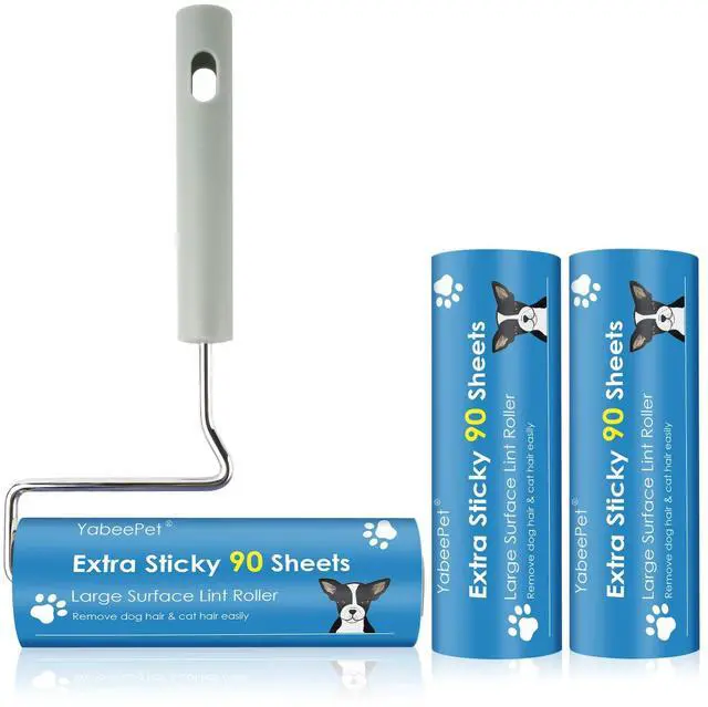 Main image of Extra Sticky Large Surface Lint Roller, 6.3'' Giant Lint Roller for Pet Hair, Lint Remover Roller for Cat Hair, Clothes, Furniture (1 Handle + 270 Sheets)