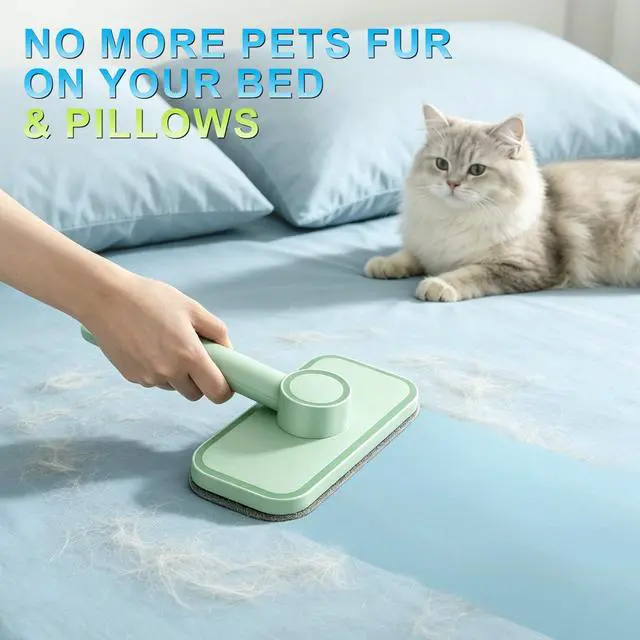 Alt view image 4 of 7 - Pet Hair Remover Reusable Lint Remover for Dog and Cat Hair, Pet Carpet Cleaner Electrostatic Lint Brush Magic Pet Hair Removal Tool for Carpet, Clothes, Rugs, Couch, Car, Bedding, Fabric Furniture