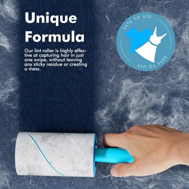 Alt view image 4 of 7 - Lint Rollers for Pet Hair Extra Sticky, 600 Sheets Mega Value Set Lint Rollers for Pet Hair Removal, Dog and Cat Lint Remover for Clothes, Furniture, Carpet