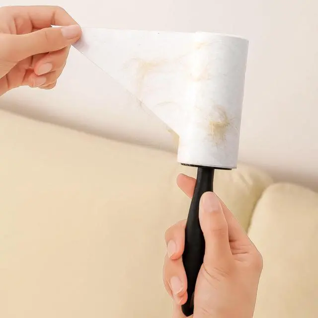 Alt view image 5 of 7 - 4 inch Lint Roller Refills for PetLovers Evercare Amazon and Other Lint Roller Replacement Refills 4 inch Extra Sticky 60 Sheets per Roll 5 Pack Total 300 Sheets (Inside Diameter 1-1/2 inch)