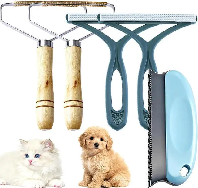 Main image of 5-Pack Pet Hair Removal Tool, Dog Cat Hair Remover, Fur Remover Tool Cleaner Pro Portable Carpet Scraper for Pet Carpet Clothes Car Floor Mat Sofa Bed Furniture