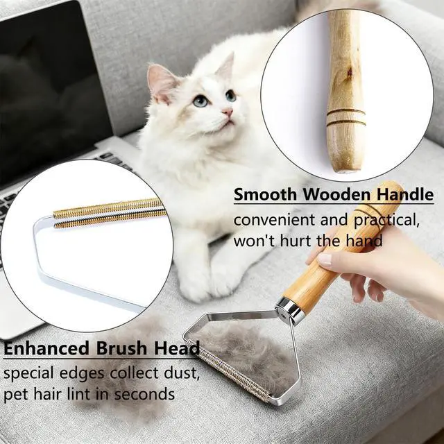 Alt view image 6 of 7 - 5-Pack Pet Hair Removal Tool, Dog Cat Hair Remover, Fur Remover Tool Cleaner Pro Portable Carpet Scraper for Pet Carpet Clothes Car Floor Mat Sofa Bed Furniture