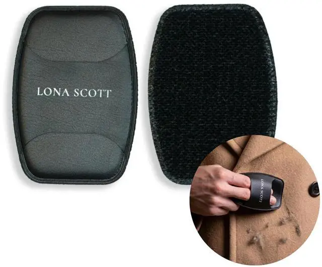 Main image of Pocket Lint Brush x2, Reusable Lint Remover & Lint Roller for Clothes, Travel, Pet Hair Remover, Dust & Dandruff
