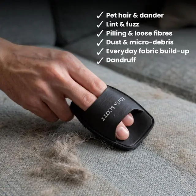 Alt view image 6 of 6 - Pocket Lint Brush x2, Reusable Lint Remover & Lint Roller for Clothes, Travel, Pet Hair Remover, Dust & Dandruff