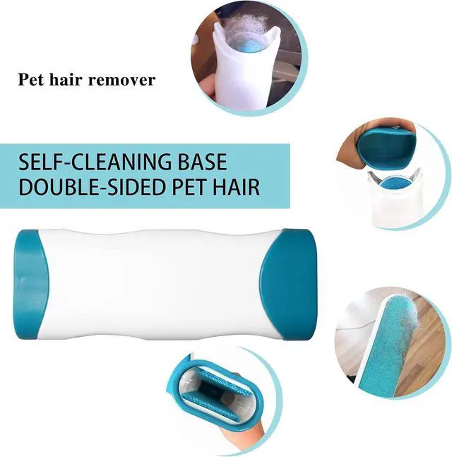 Alt view image 2 of 7 - 2 Pack Furniture Lint Remover Brushes, Double Sided Self Cleaning Loose Hair Catcher for Pet, Hair Cleaner for Clothes, Sofa, Carpet