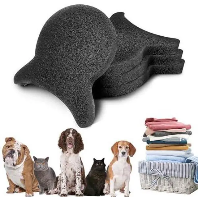 Main image of Pet Hair Remover for Laundry, Reusable Dog & Cat Hair Remover Tool, Effectively Removes Pet Hair, Lint and Dander from Bedding and Clothing, Suitable for Washing Machines, Dryers 4PCS
