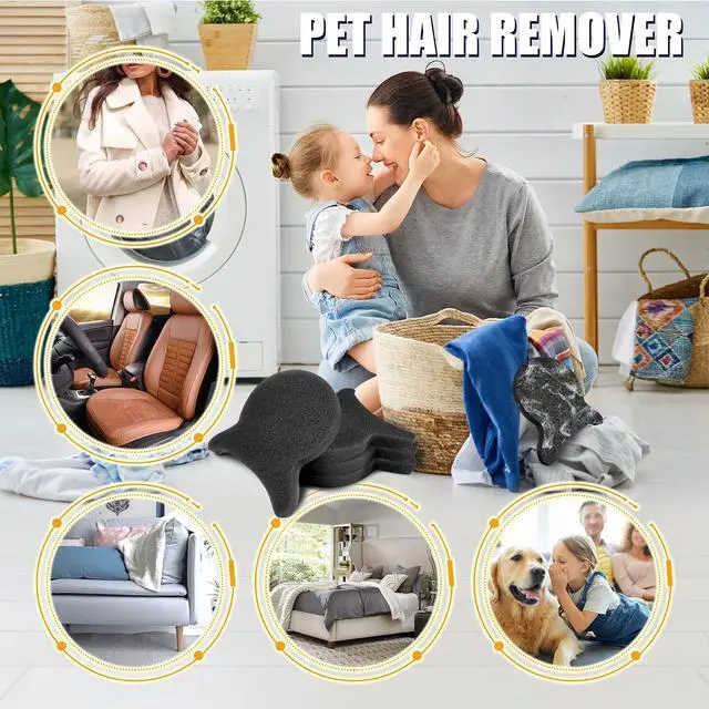 Alt view image 2 of 7 - Pet Hair Remover for Laundry, Reusable Dog & Cat Hair Remover Tool, Effectively Removes Pet Hair, Lint and Dander from Bedding and Clothing, Suitable for Washing Machines, Dryers 4PCS
