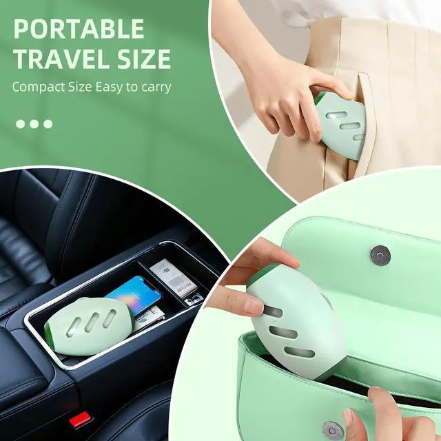 Alt view image 5 of 7 - 2 Pack Reusable Lint Roller Portable Mini Lint Remover Cat Pet Hair Rollers Travel Size Sticky Cleaner Dog Hair Remover for Clothes Washable Gel Lint Roller Ball