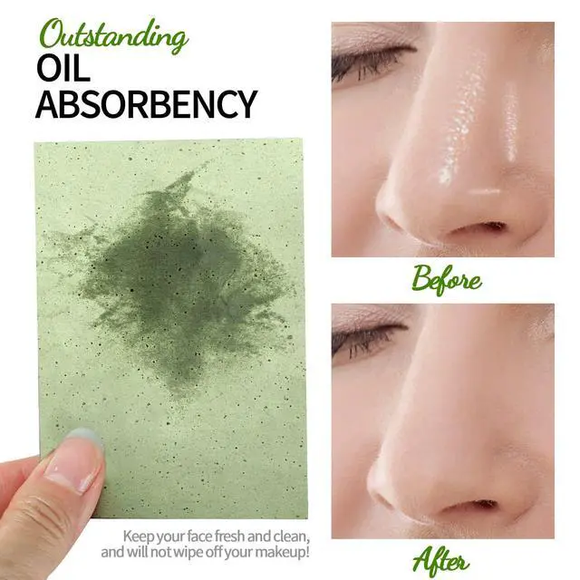 Alt view image 5 of 7 - Oil Blotting Sheets For Face, Oil Blotting Papers For Face, Blotting Paper for Oily Skin, Oil Control Film, Oil Absorbing Sheets, Oil Absorbing Tissues, 200 Counts