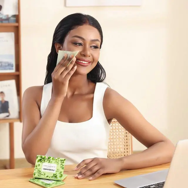 Alt view image 7 of 7 - Oil Blotting Sheets For Face, Oil Blotting Papers For Face, Blotting Paper for Oily Skin, Oil Control Film, Oil Absorbing Sheets, Oil Absorbing Tissues, 200 Counts