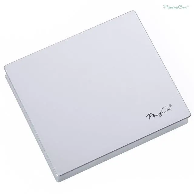 Alt view image 2 of 6 - Makeup Mirror with Facial Oil Blotting Paper Sheets Green Tea 100 Counts, Silver Compact Folding Cosmetic Travel Mirror