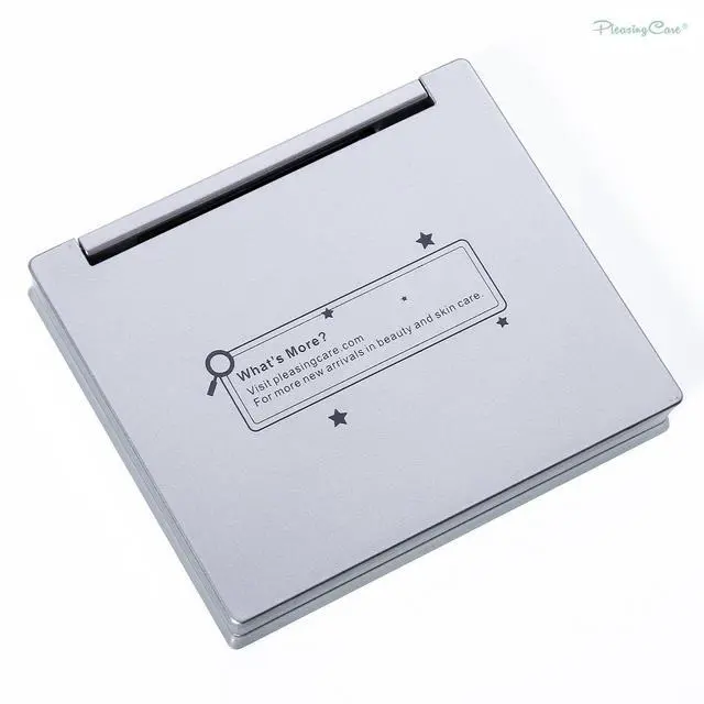 Alt view image 3 of 6 - Makeup Mirror with Facial Oil Blotting Paper Sheets Green Tea 100 Counts, Silver Compact Folding Cosmetic Travel Mirror