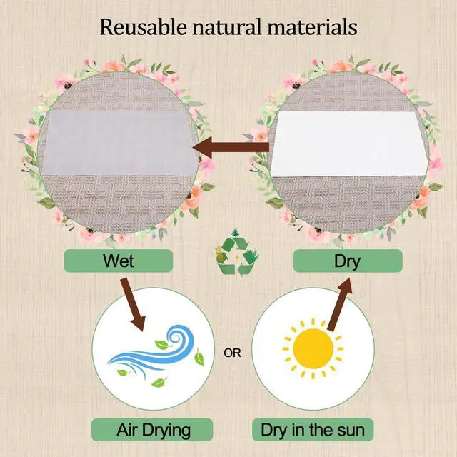 Alt view image 3 of 7 - Blotting Paper for Flower Press, 20 Sheets Highly Absorbent and Reusable Blotter Paper for Flower Press Paper Craft 9 x 9 inch