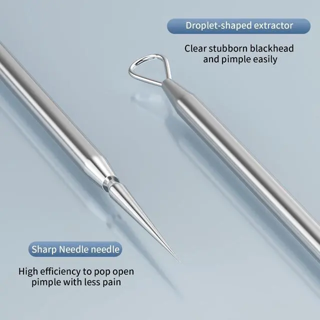 Alt view image 3 of 7 - Titanium Lancet Needle Acne Blackhead Remover Pimple Extractor Popper Tool