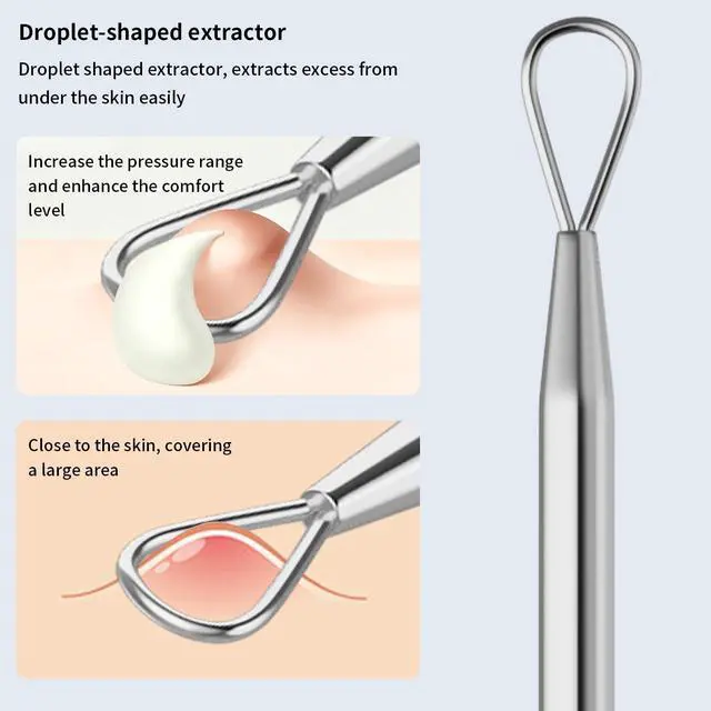Alt view image 5 of 7 - Titanium Lancet Needle Acne Blackhead Remover Pimple Extractor Popper Tool