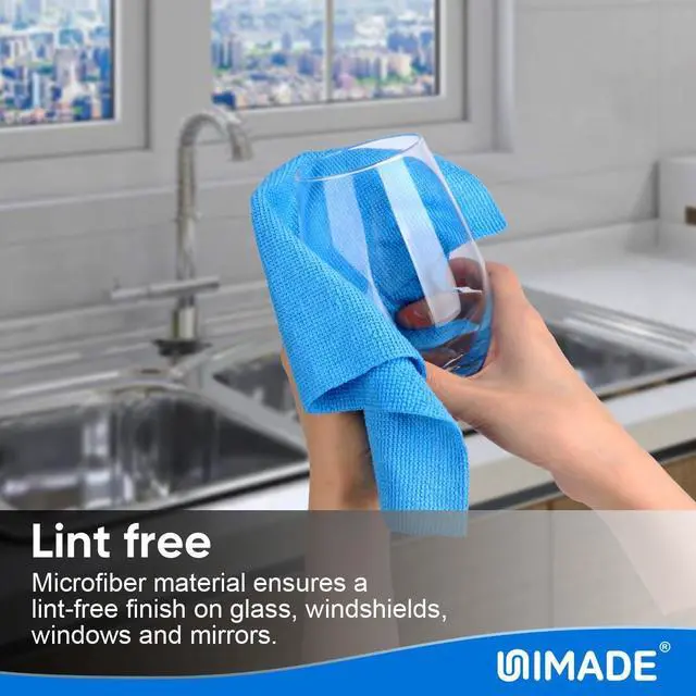 Alt view image 4 of 7 - Microfiber Cleaning Cloth, 20 Pack Reusable Microfiber Towels for Cars Lint Free Cleaning Shop Towel Rags for Home Kitchen Automotive Bar Mechanic Restaurant Garage, 11.5"x 11.5", Blue