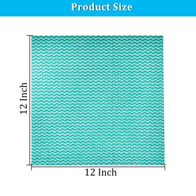 Alt view image 2 of 7 - Disposable Kitchen Cleaning Towel Disposable Dish Cloths, Reusable Wipes Heavy Duty Cleaning Rags for Kitchen, Bathroom, Household,50 Count Green