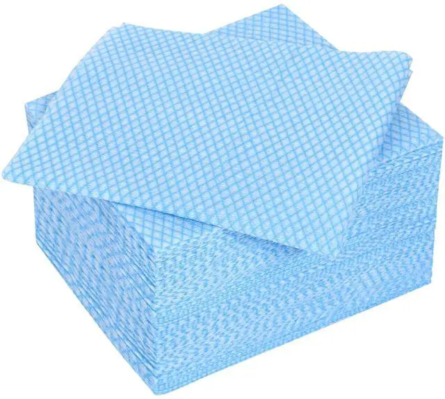 Main image of 50 Pcs Disposable Cleaning Cloths and Dish Rags, Handi Wipes Reusable Dish Cloths for Washing Dishes, Disposable Cleaning Rags for Kitchen and Office(Blue)