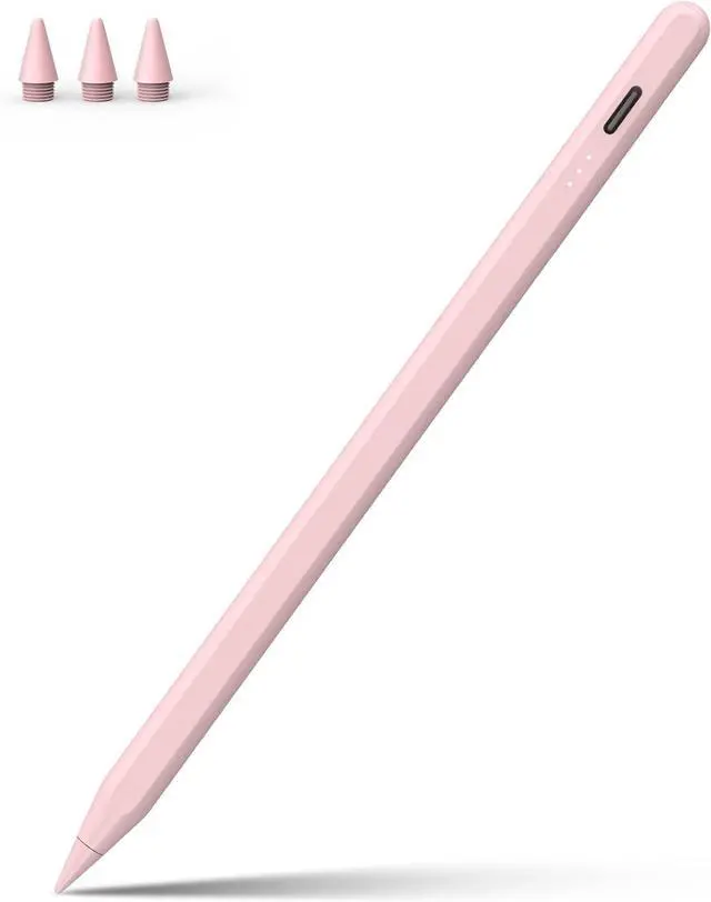 Main image of Stylus Pen for iPad, 13 mins Fast Charge for Apple iPad Pencil with Palm Rejection, Compatible with 2018-2024 iPad Air 3/4/5/6, iPad mini 5/6, iPad 6/7/8/9/10, iPad Pro 11"/12.9"/M4 (Pink)