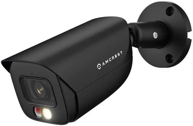 Main image of 5MP IP PoE AI Camera w/ 49ft Color Night Vision, Security Outdoor Bullet Camera, Built-in Microphone, Human & Vehicle Detection, Active Deterrent, 129° FOV, 5MP@20fps IP5M-B1276EB-AI (Black)