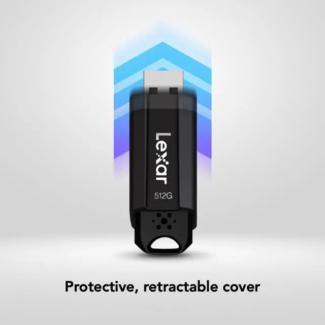 Alt view image 4 of 6 - 512GB JumpDrive S80 USB 3.2 Gen 1 Flash Drive, External Storage, Up to 150MB/s Read, Black (LJDS080512G-BNBNU)