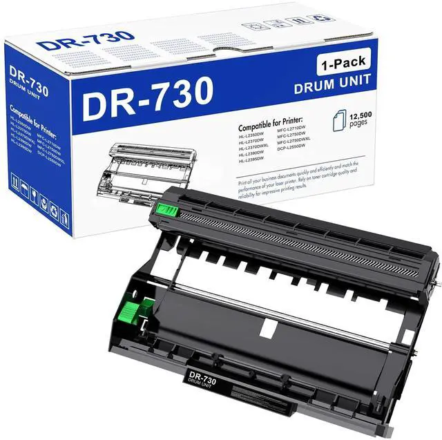 Main image of DR730 Drum Unit Replacement for Brother Printers | High-Yield Imaging Unit Compatible with MFC-L2710DW, MFC-L2750DW, HL-L2370DW, DCP-L2550DW & More (1 Pack, Toner Not Included)