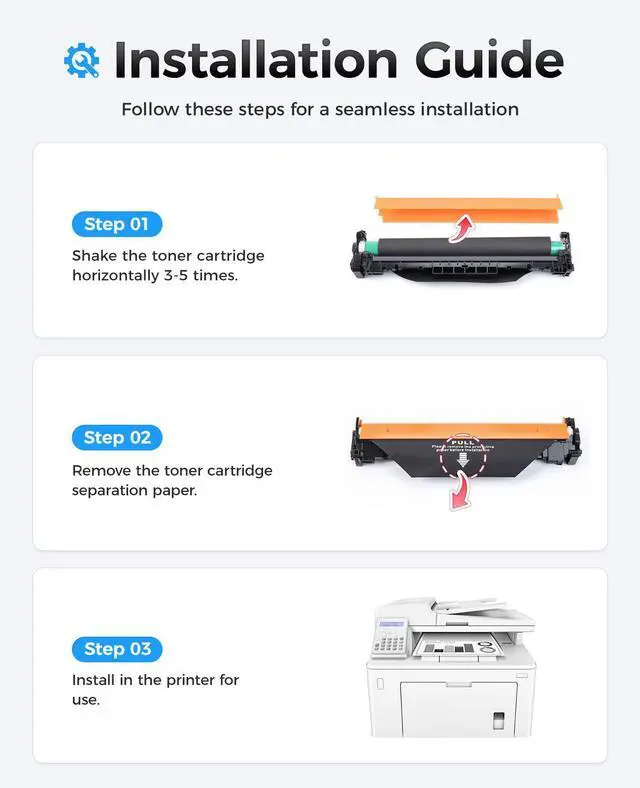 Alt view image 4 of 6 - 32A CF232A Drum Unit Not Toner 2-Pack Black Replacement for HP 32A CF232A Imaging Drum Compatible for HP LaserJet Pro MFP M227fdw M227fdn M227sdn M203dw M203dn M203d M118dw M148dw M148fdw M149 Printer
