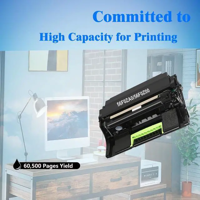 Alt view image 3 of 5 - 56F0Z00 Imaging Unit Compatible with Lexmark 56F0Z00 Imaging Unit Use for MS321 MS421 MS521 MS622 MB2328 MB2442 B2442dw B2338dw MS321dn MS421dn MS421dw MS521dn MX321adn Printer