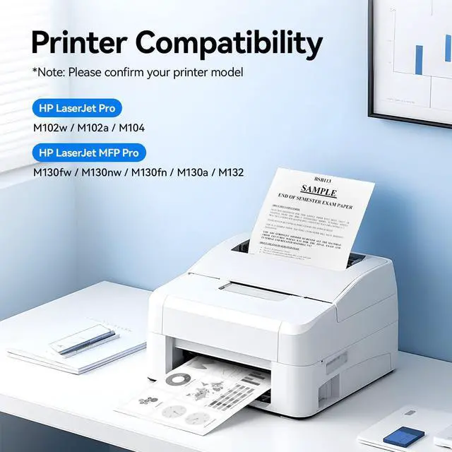 Alt view image 2 of 7 - 19A CF219A Drum Unit (Not Toner) 2-Pack Black High Yield Replacement for HP 19A CF219A Imaging Drum Compatible with HP LaserJet Pro MFP M130a M130fn M130fw M130nw M102a M102w Printer M130 M102 Copier