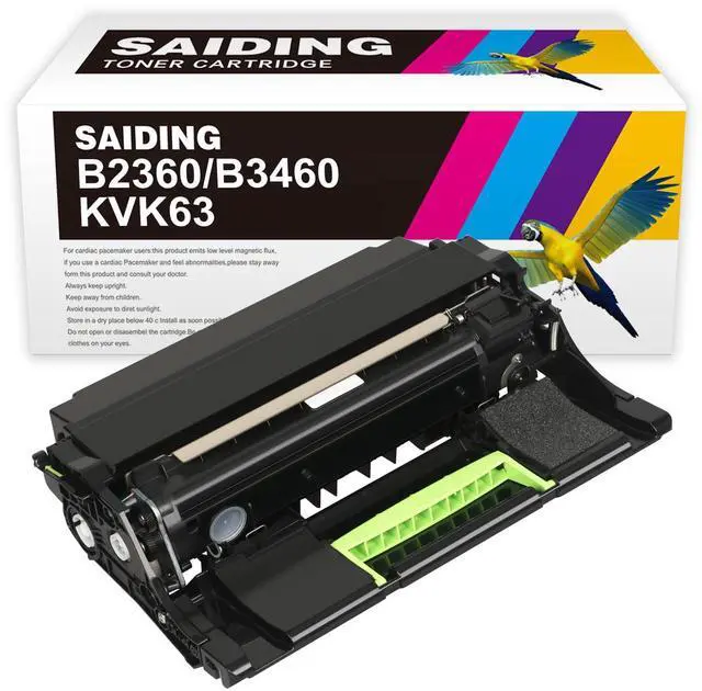 Main image of KVK63 B2360 Drum Unit for Dell KVK63 Imaging Unit Replacement for Dell B2360d B2360dn B3460dn B3465dn B3465dnf S2830dn Printer(1-Pack)