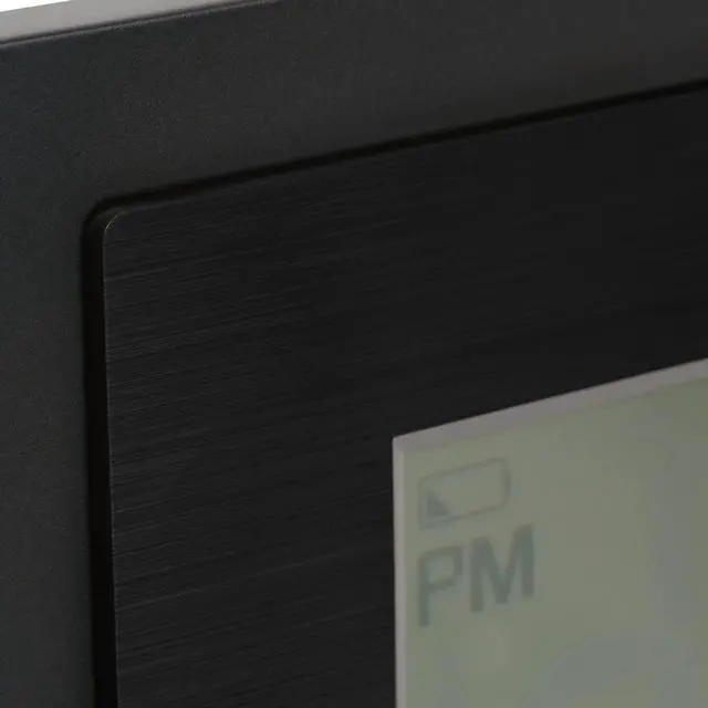 Alt view image 4 of 7 - 513-75624-INT Digital Atomic Clock with Outdoor Temperature and Moon Phase,Black