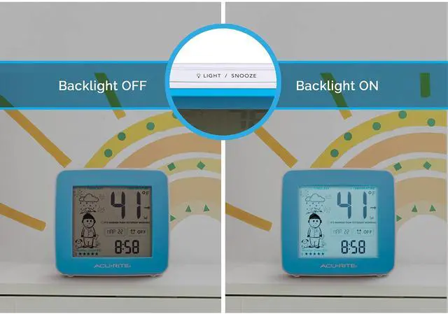 Alt view image 3 of 3 - What-to-Wear Weather Station with Alarm Clock, Time, Date, and Wireless Outdoor Sensor for Hyperlocal Forecast and Outdoor Temperature (00777)